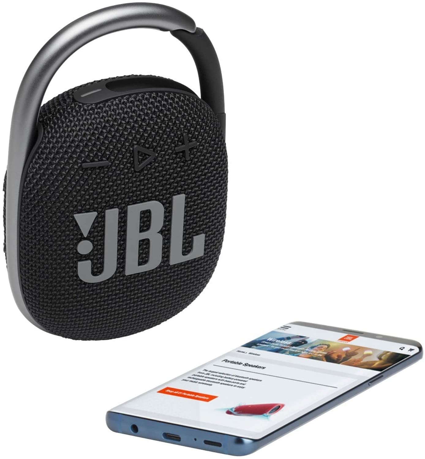 71TjkPbL5ML._AC_SL1500_ JBL Clip 4 Ultra-portable Speaker with Bluetooth, Built-in Battery, Waterproof and Dustproof Feature - Black - Image 5