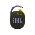 JBL Clip 4 Ultra-portable Speaker with Bluetooth, Built-in Battery, Waterproof and Dustproof Feature - Purple
