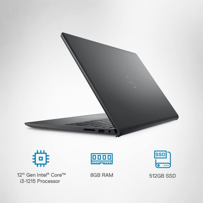 Dell Vostro 3520 Laptop - Intel Core i3-1215U, 8GB RAM, 256GB SSD, 15.6" FHD Display, Windows 10 Pro - Image 3