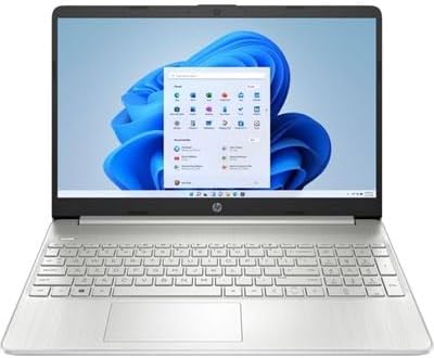 HP 15s Laptop with 15.6" FHD LED Display, Intel Core i3-1215U Processor, 8GB DDR4 RAM, 256GB SSD, Intel UHD Graphics, English Keyboard Windows 11